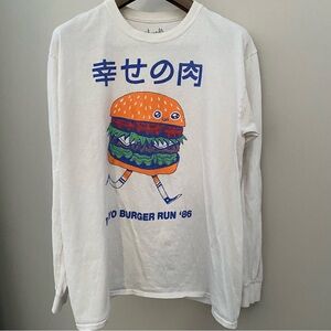 Threadless Burgerman Tokyo Burger Vintage Japan 80s Chic Rare Graphic Tshirt L